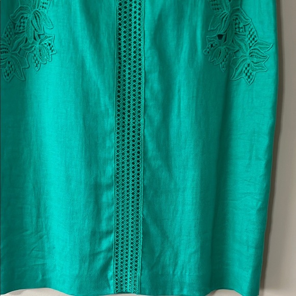 LK Bennett Green linen Sheath Mini Dress - Picture 9 of 16